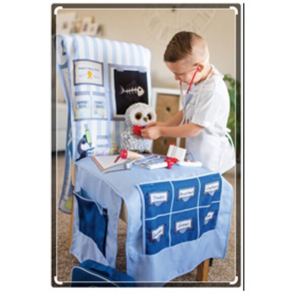NEW, Rare! Little Adventure Little Pet Clinic Chair Cover Playset - Picture 1 of 8
